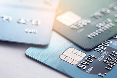close up of credit cards