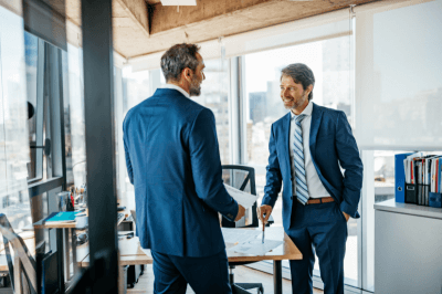 Business partners working together