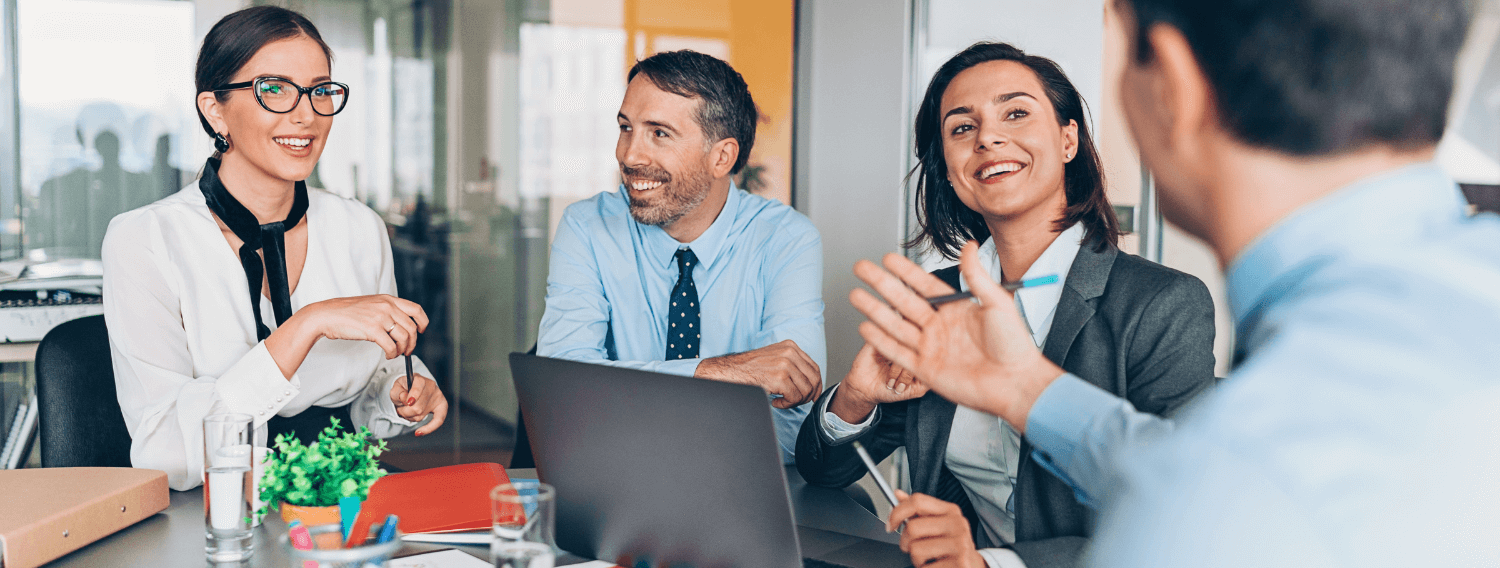 Business people having a meeting