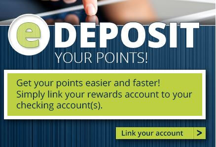 eDeposit snapshot for linking checking account