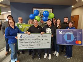 Arcadio Flores, the grand prize winner of the FNBT Exclusive Debit Mastercard® Sweepstakes