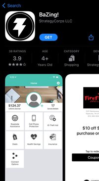 BaZing Mobile App on store