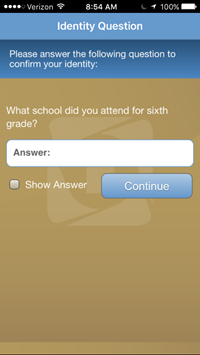 mobile login id question