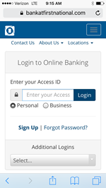Mobile Banking Web