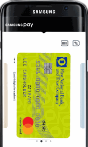 FNBT debit card on Samsung phone