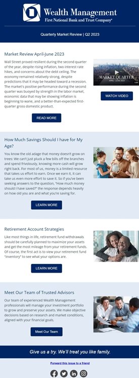 image of Market Review newsletter