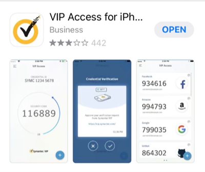 image of VIP Access app