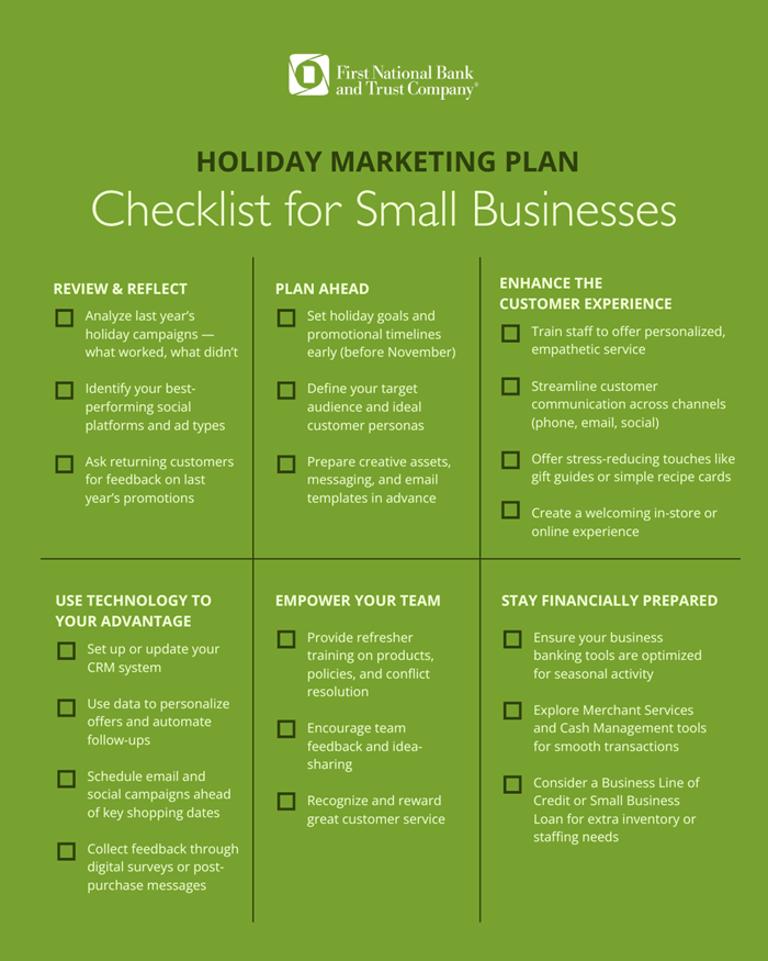 small business holiday marketing plan