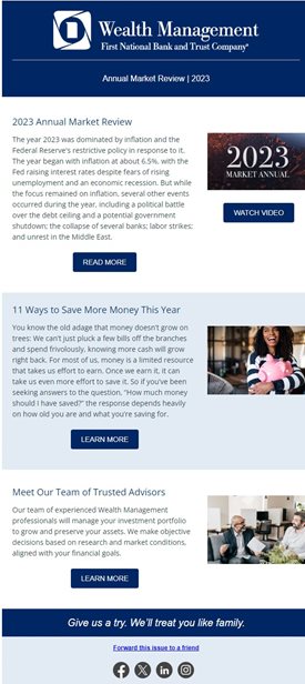 image of Market Review newsletter