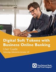 Digital Tokens with Business Online Banking