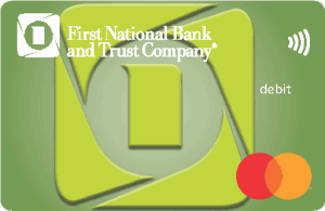 FNBT green standard debit mastercard