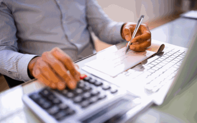 business owner signing checks